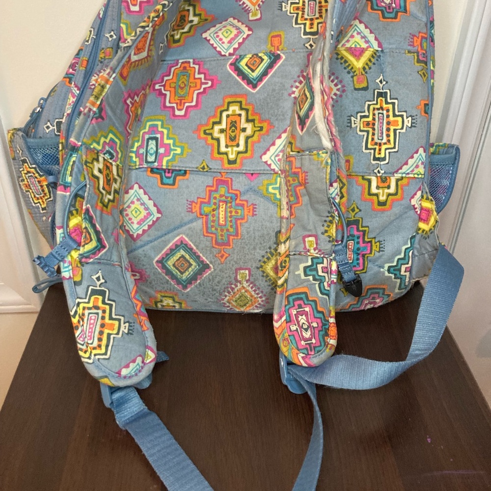 Vera Bradley Gray Laptop Backpack - Picture 8 of 13